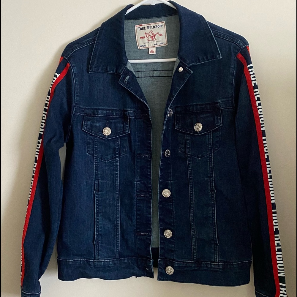True Religion blue Jean/ denim jacket